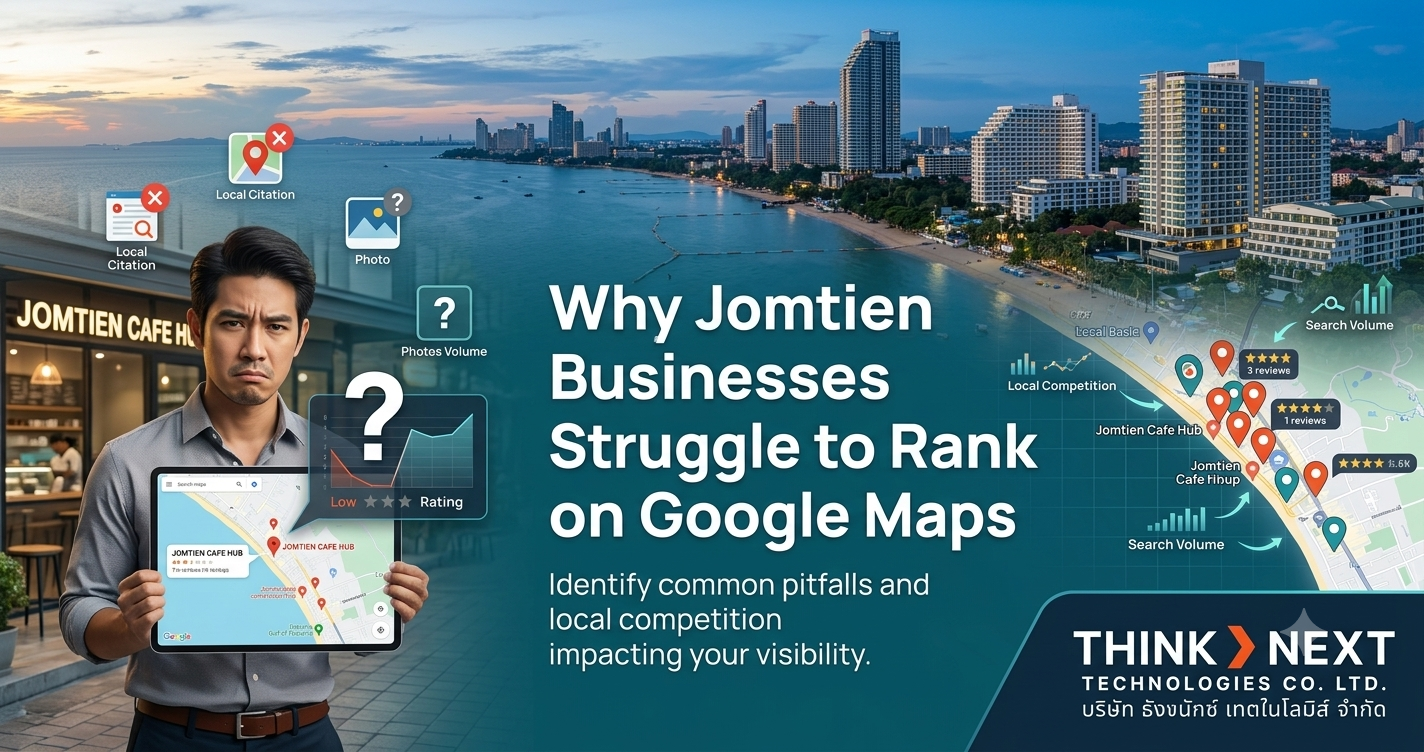 Why Jomtien businesses struggle to rank on Google Maps