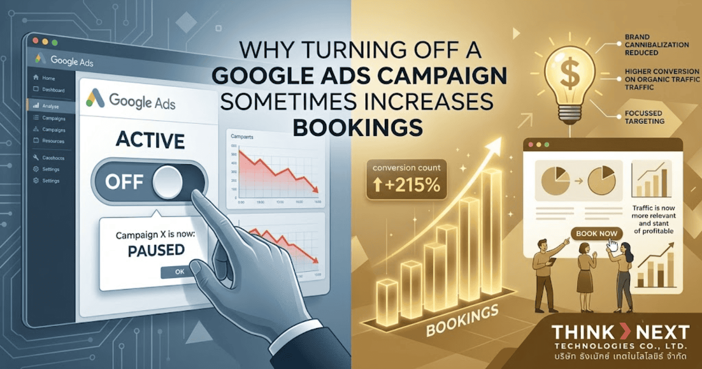 Why turning off a Google Ads campaign sometimes increases bookings